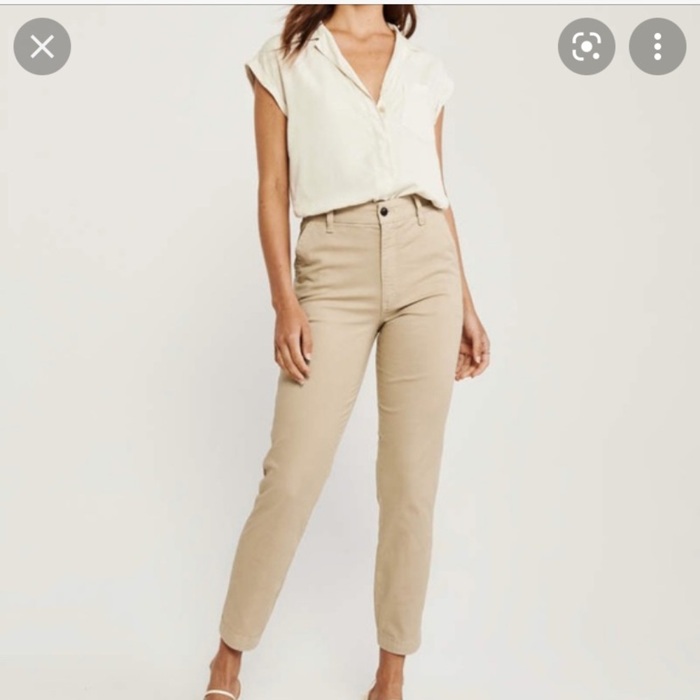 Abercrombie High Rise Chino Pants
